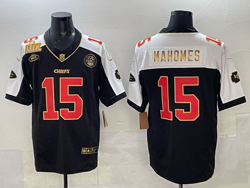 Men 2025 Kansas City Chiefs #15 Mahomes Black Nike Limited NFL Jersey 02->kansas city chiefs->NFL Jersey